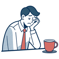 Impressive Create Bold Stroke Office Worker Looking Original Concept Design Rich Luxurious Quality Great for Website Design Projects Editorial Quality Visual Documentation Creative Asset