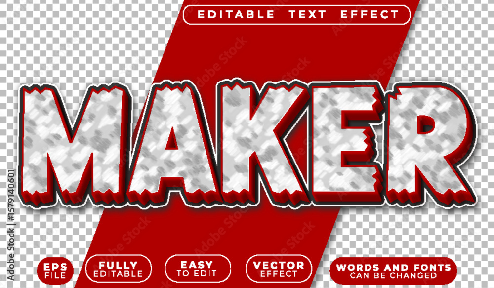 Poster creative maker craft build design artisan editable vector text file