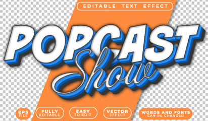  Podcast Show Audio Voice Talk Entertainment Editable Vector Text File