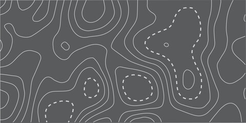 Background of the topographic map. Topographic map lines, contour background. Geographic abstract grid. EPS 10 vector illustration.