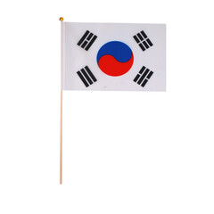 South Korean flag on transparent background