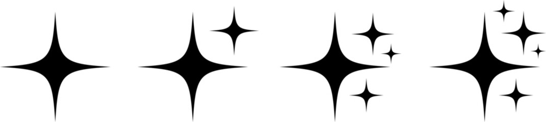 glowing light effect collection. Bright firework sign. magic party light. Collection of bright fireworks. modern Retro futuristic icons. Rating star symbol 
