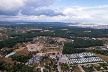 Aerial View of Duacı Village and Döşemealtı District in Antalya, Turkey