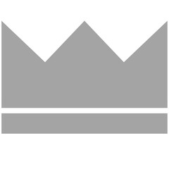 gray silhouette crown symbol
