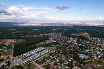 Naklejka premium Aerial View of Duacı Village and Döşemealtı District in Antalya, Turkey