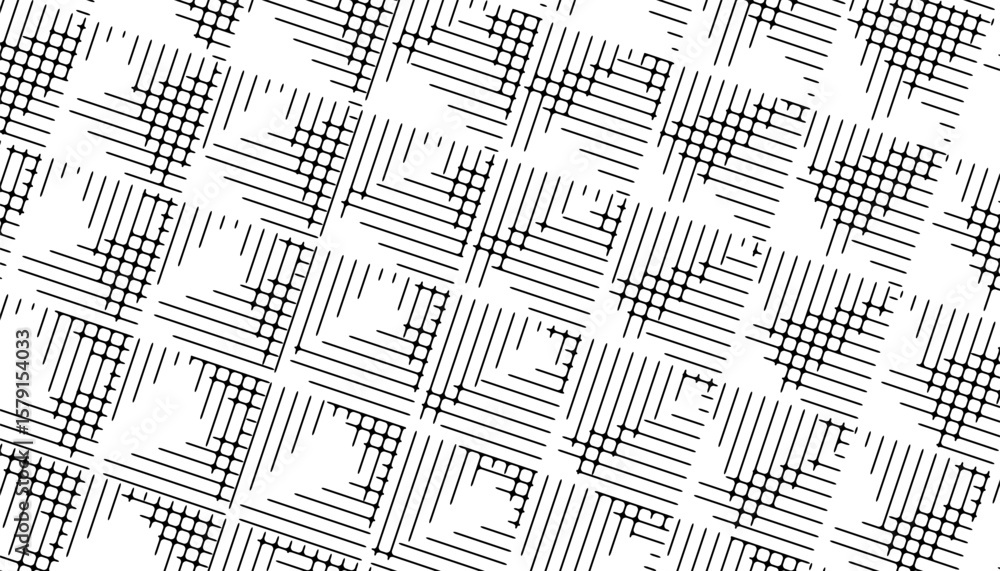 Poster black and white abstract lines pattern for modern background and jersey design. fully editable vecto