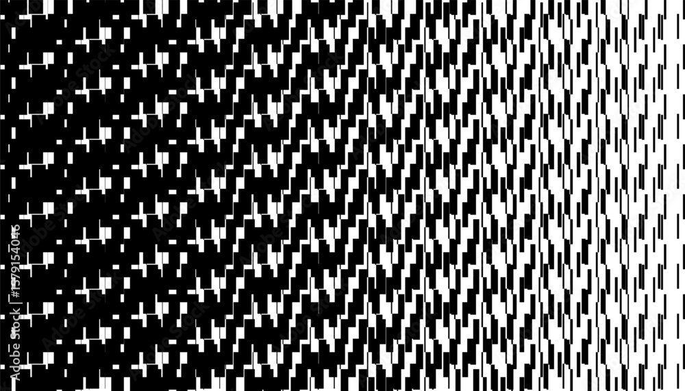 Poster black and white abstract geometric transition pattern with fade effect for sporty background and jer