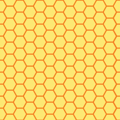 Cellular structure pattern with seamless hexagonal cells