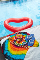 Hawaiian shirts, snorkeling and summer accessories