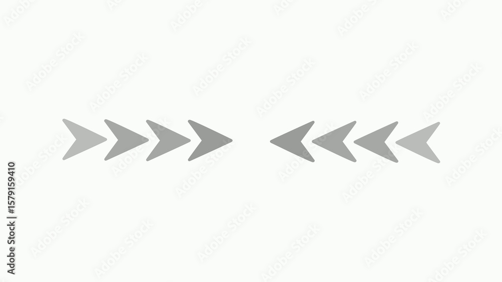 Poster simple arrow design element featuring directional icons and horizontal composition