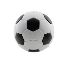 Classic Black and White Soccer Ball:  High-Resolution 3D Render, Studio Lighting, Clean Background, Sport Theme,  Professional Photography.