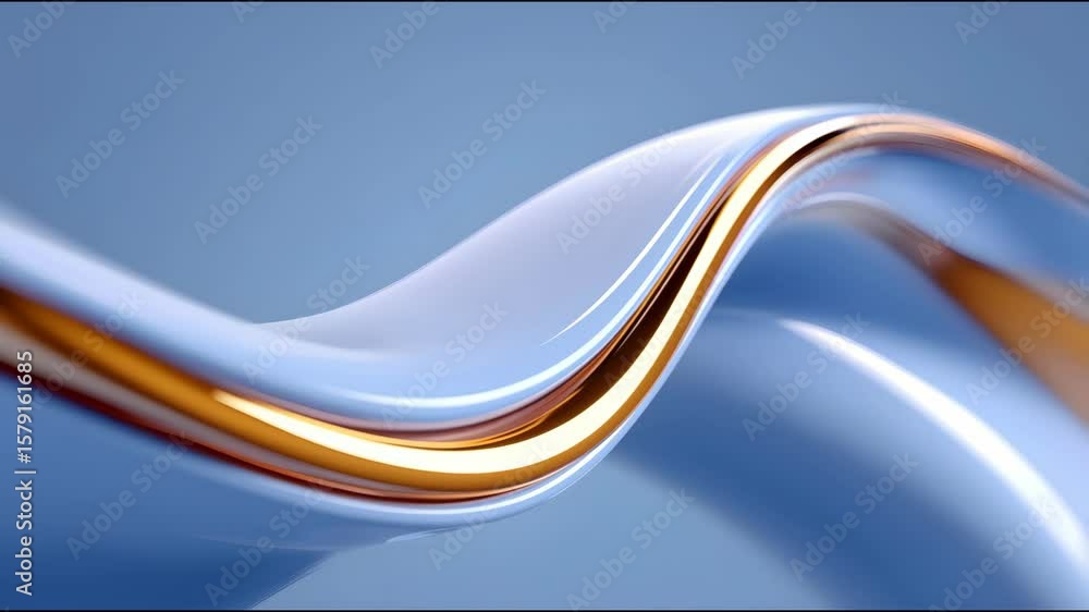 Poster wavy lines create a mesmerizing blend of colors in abstract art