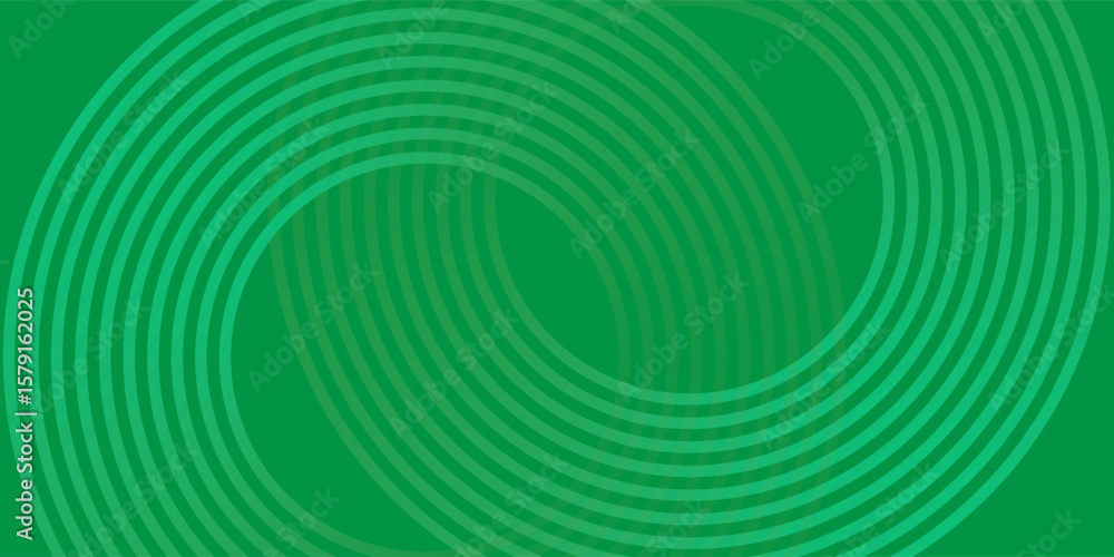 Poster green white abstract background overlap layer on bright space with circles effect decoration. modern