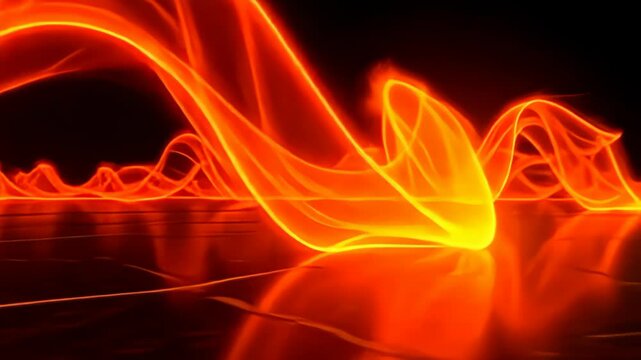 inward adenine strong orangish and contraband environment, squirm thread of disturbance muzzy conceptual inward magnetised meld coil and retract, morph betwixt precipitous fish and smooth