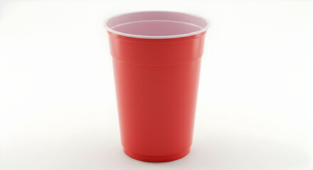 Red Plastic Party Cups Disposable Beverage Cups