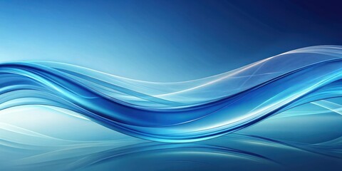 Naklejka premium Abstract Blue Swirling Waves A Serene and Elegant Background Design for Modern Presentations and Digital Projects