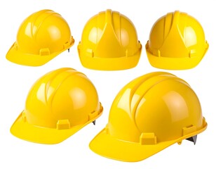 Safety helmets in various angles