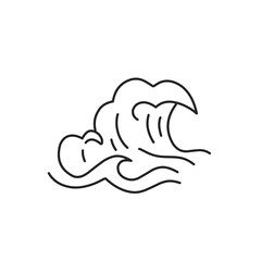 hand drawn sea waves