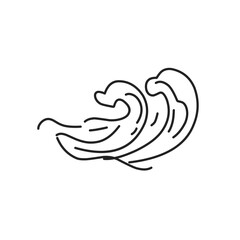 hand drawn sea waves