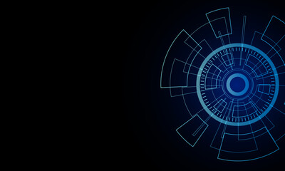 Sci fi futuristic user interface, HUD, Technology abstract background , Vector illustration.	
