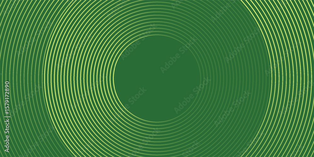 Aufkleber abstract modern bright green gradient background with glowing neon circle lines element and halftone