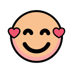 Expressing love and joy a heart eyes emoji conveys affectionate feelings