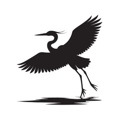 Heron Flying Low Over Calm Water Surface