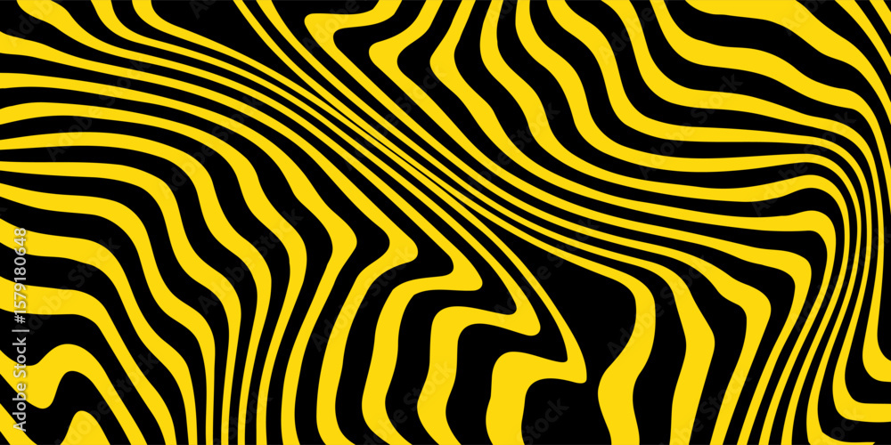 Aufkleber black abstract backround with yellow curve line for backdrop or presentation