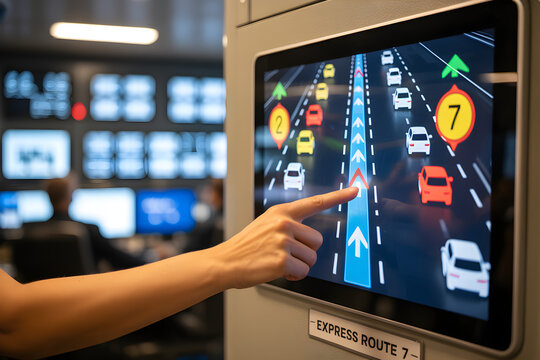 Cloud Sync Interface with Futuristic Holographic UI