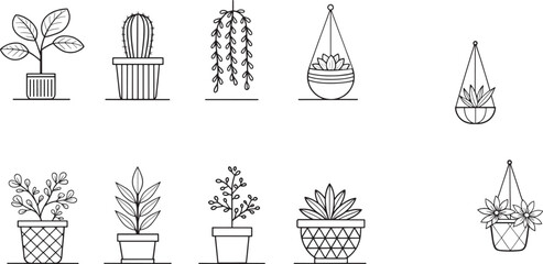 set of flower basket