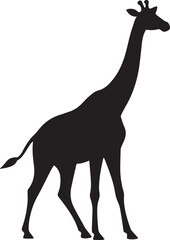 Fototapeta premium giraffe silhouette vector