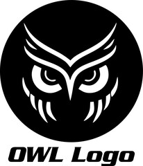 Owl illustration, Owl logo design, Owl vector