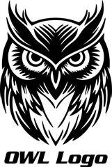 Owl illustration, Owl logo design, Owl vector