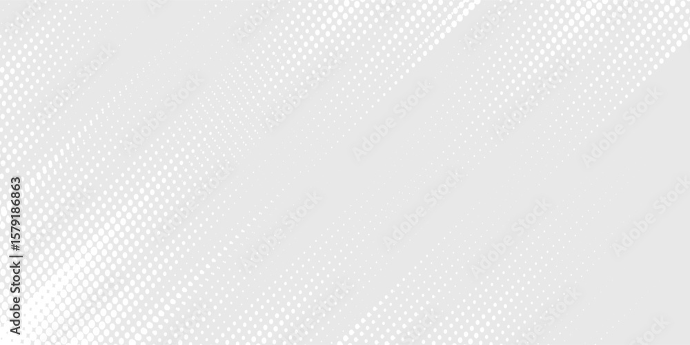 Poster dot white gray wave light technology texture background. abstract big data digital concept.