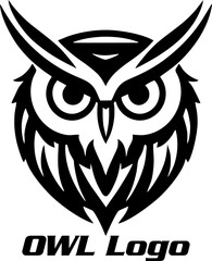 Owl illustration, Owl logo design, Owl vector