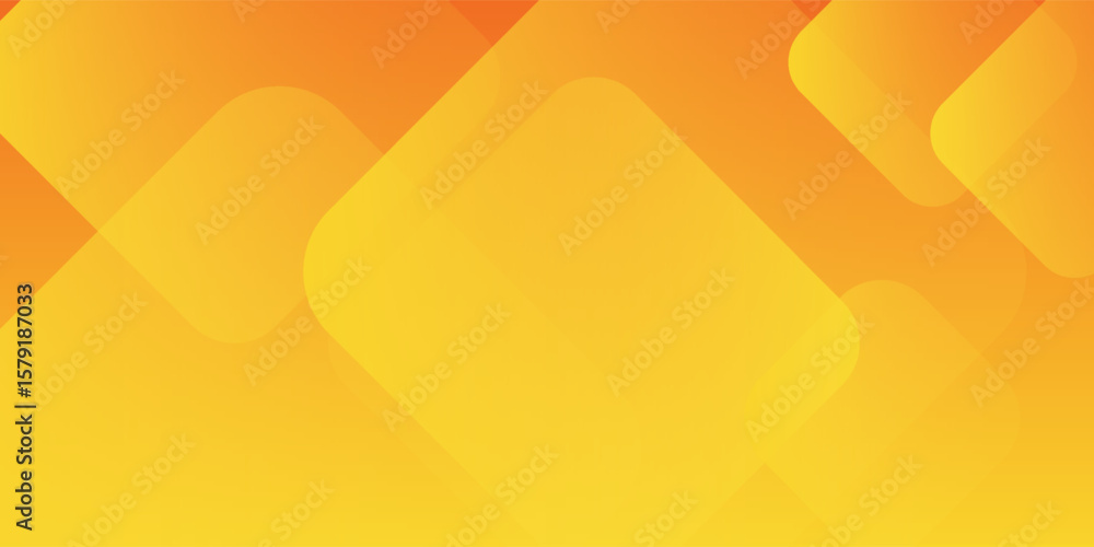 Poster abstract orange and yellow geometric background. dynamic shapes composition. cool background design 