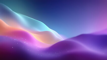 Abstract Wave Background with Soft Color Gradients and Sparkling Effects for Digital Design