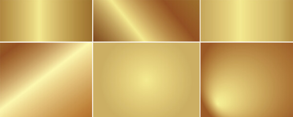 Obraz premium set of isolated golden plaques background .eps 10