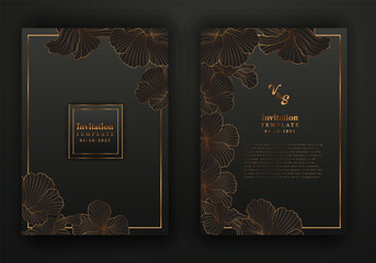 Black and Gold Invitation