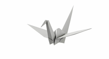 Elegant Origami Crane Paper Bird Art Craft Japanese Culture