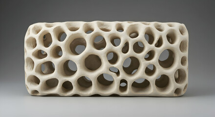 Elegant Porous Ceramic Sculpture Modern Home Decor