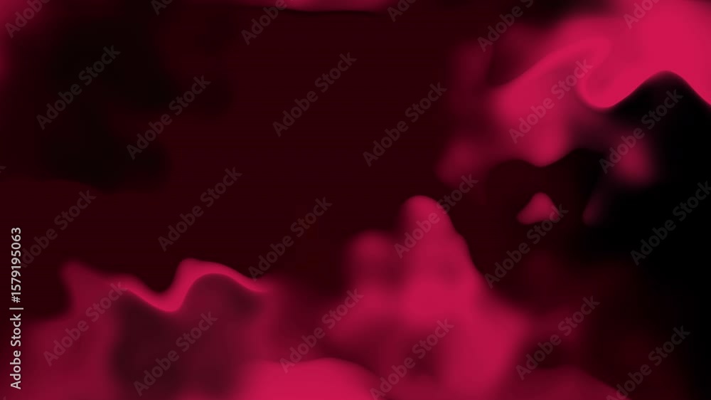 Aufkleber dramatic fluid motion background with crimson waves, blends and contrasting dark red shades, creatin