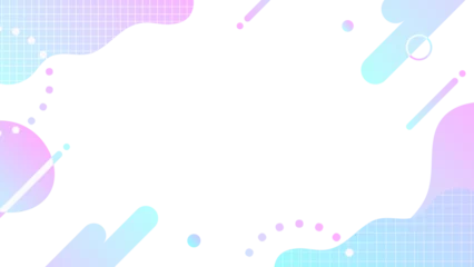 Fototapete ネオンカラーのグラデーション　ポップ フレーム 　16:9 © Lily