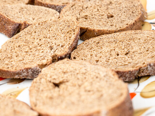 The Dry rye bread.