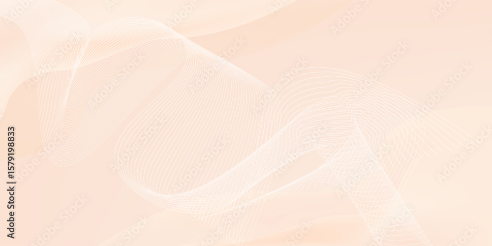 Poster abstract background with peach fuzz metaball shapes. morphing organic blobs. vector 3d illustration.