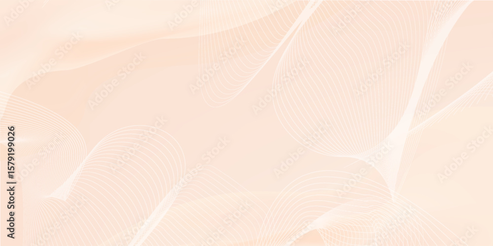 Poster abstract background with peach fuzz metaball shapes. morphing organic blobs. vector 3d illustration.