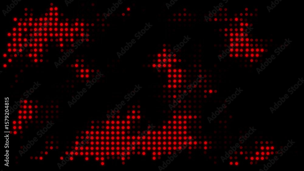 Poster dotted pattern digital art design background texture rainbow hues pixelated glowing spots gradient -