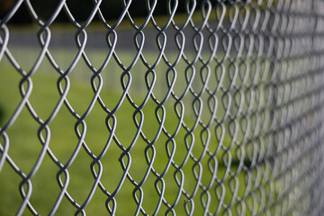 Fototapeta premium Closeup of Chain Link Fence
