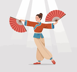 Chinese Fan Dance