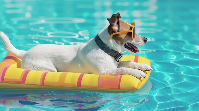 Funny summer scene, AI generated video